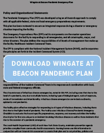 Wingate at Beacon Pandemic Plan