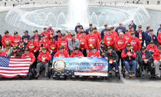 Wingate’s Navy Veterans join the RI Fire Chiefs Honor Flight and take a Trip Down Memory Lane